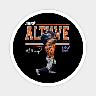 Jose Altuve Houston Cartoon Magnet